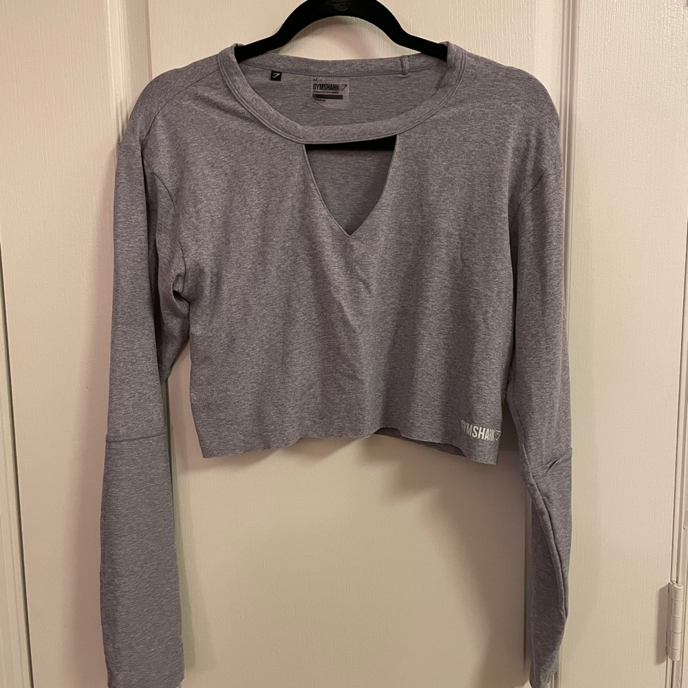 S Gymshark long sleeve crop top